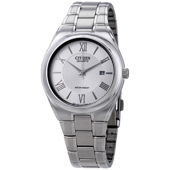 Silver Dial Stainless Steel Watch BI095051A