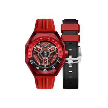 Skylab Automatic Red Dial Watch NB60830C
