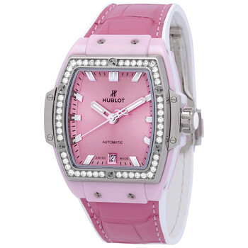 Spirit Of Big Bang Automatic Diamond Pink Dial Watch 665.RN.891P.LR.1204