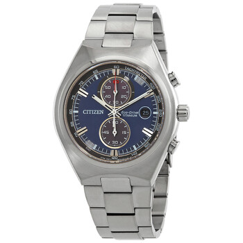 Super Titanium Chronograph Blue Dial Watch CA709087L