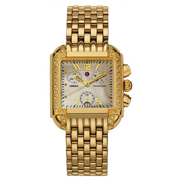 Urban Steel Diamond Goldtone Steel Watch MWW02H000016