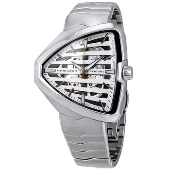 Ventura Elvis80 Automatic Skeleton Shield Shaped Watch H24555181