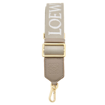 Webbing Strap In Wool And Calfskin  EcruNatural