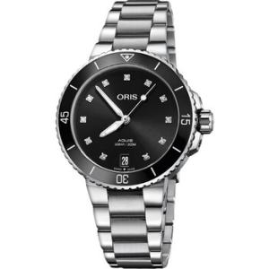 Aquis Automatic Diamond Black Dial Watch 01 733 7731 419407 8 18 05P