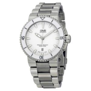 Aquis White Dial Stainless Steel Automatic Watch 73376534156MB