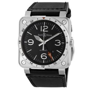 Automatic Black Dial Watch BR0393GMTSTSCA