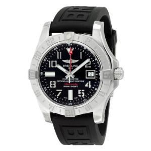 Avenger II GMT Black Dial Black Rubber Watch A3239011BC34BKPT3