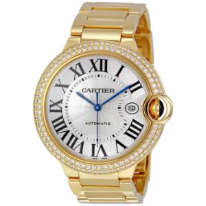 Ballon Bleu Silver Dial 18K Yellow Gold Watch WE9007Z3