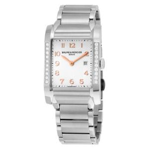 Baume and Mercier Hampton Silver Dial Diamond Watch