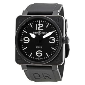 Black Dial Stainless Steel Watch BR0192BLCA