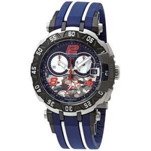 Blue Dial Chronograph Quartz Watch T092.417.27.057.04