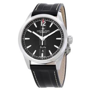 Broadway Day Date Automatic Black Dial Watch H43515735