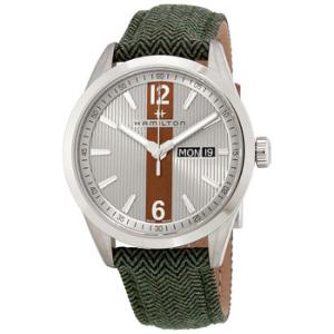 Broadway Silver and Brown Dial Watch H43311985
