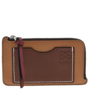 Calfskin Coin Cardholder  Light Caramel  Pecan