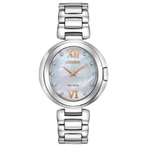 Capella Diamond White Mother of Pearl Dial Watch EX151059D