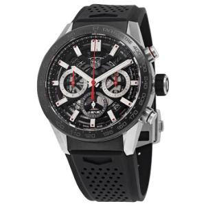 Carerra Chronograph Automatic Black Skeleton Dial Watch CBG2010.FT6143