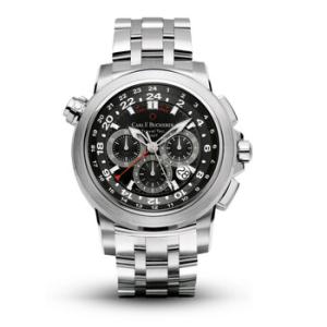 Carl F Bucherer Patravi TravelTec Black Dial Steel Watch