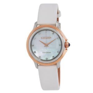 Ceci EcoDrive Diamond Mother of Pearl Dial Watch EM079900D