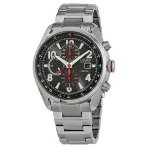 Chandler EcoDrive Chronograph Black Dial Watch CA036856E