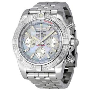 Chronomat 44 Mother of Pearl Diamond Watch AB0110AAG686SS