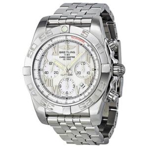 Chronomat 44 White Dial Watch AB011012A690SS