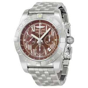 Chronomat B01 Brown Dial Stainless Steel Watch AB011011Q566SS
