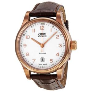 Classic White Dial Rose Gold PVD Watch 73375944891LS