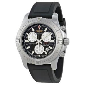 Colt Chronograph Black Dial Black Rubber Watch A7338811BD43