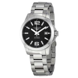Conquest Automatic Black Dial Watch L36764586
