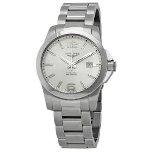 Conquest Automatic Silver Dial 41mm Watch L3.777.4.76.6