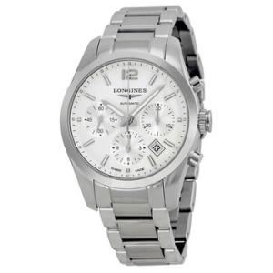 Conquest Silver Dial Chronograph Stainless Steel Watch L27864766