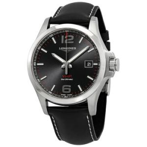 Conquest VHP Quartz Black Dial Watch L3.726.4.56.2