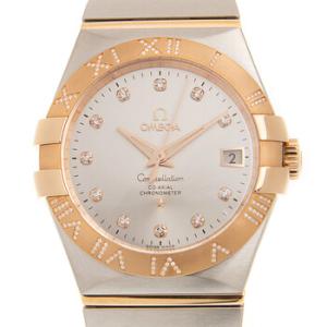 Constellation Automatic Chronometer Diamond Silver Dial Watch 123.25.35.20.52.003