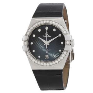 Constellation Blue Guilloche Diamond Dial 35 mm Watch 123.18.35.60.56.001