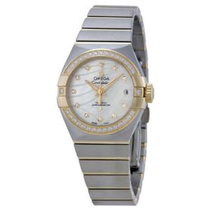 Constellation Mother of Pearl Dial Steel and 18kt Yellow Gold Watch 123.25.27.20.55.004