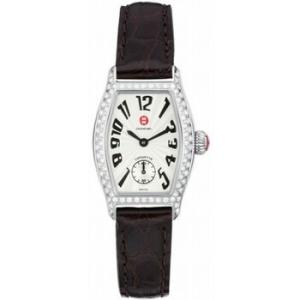 Coquette Petite Pave Espresso Alligator Watch MWW08A000030