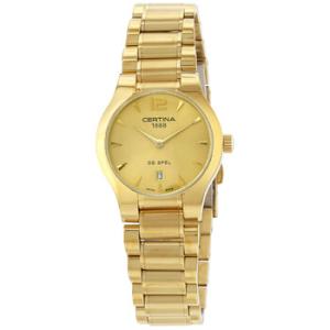 DS Spel Lady Gold Dial Yellow Goldtone  Quartz Watch C0122093302700