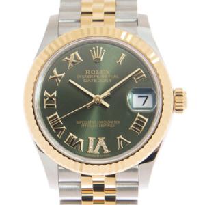 Datejust 31 Automatic Diamond Green Dial Watch 278273GNRJ