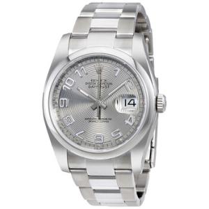 Datejust 36 Silver Concentric Dial Stainless Steel Oyster Bracelet Automatic Watch 116200SCAO