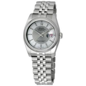 Datejust 36 Silver Dial Stainless Steel Jubilee Bracelet Automatic Watch 116200SRSJ