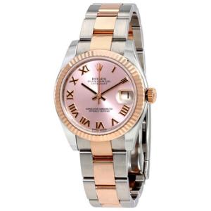 Datejust Lady 31 Pink Dial Stainless Steel and 18K Everose Gold Oyster Bracelet Automatic Watch 178271PRO