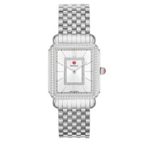 Deco II Quartz Diamond Silver Dial Watch MWW06X000038