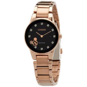 Disney Mickey Mouse Diamond Black Dial Watch GA105654W