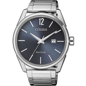EcoDrive Blue Dial Stainless Steel Watch BM741183H