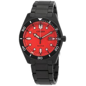 EcoDrive Red Dial Watch AW176588X