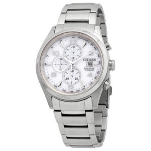 EcoDrive White Dial Titanium Watch CA065082A