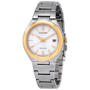 EcoDrive White Dial Watch FE602889B