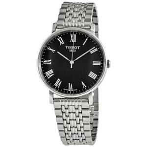 Everytime Medium Black Dial Watch T109.410.11.053.00