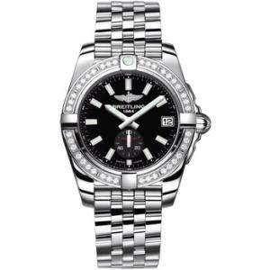 Galactic Automatic Diamond Black Dial Watch A37330531B1A1