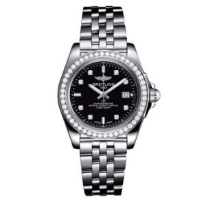 Galactic Quartz Diamond Black Dial Watch A71330531B1A1